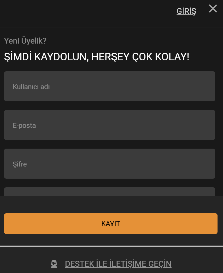 Casino Plus kayıt işleminin önizlemesi